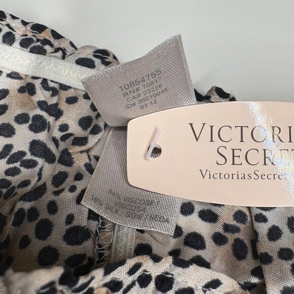 Victoria's Secret Babydoll Sleepwear Set Womens Size Large Animal Print Mob Wife - Picture 6 of 9